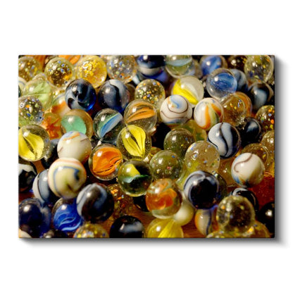 Renkli Misketler - Nostaljik Cam Koleksiyonu Kanvas Tablo