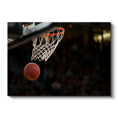 Basketbol Anı - Potaya Yükselen Top Kanvas Tablo