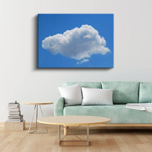 Mavi Gökyüzü Bulutu - Huzur Veren Doğa Manzarası Kanvas Tablo