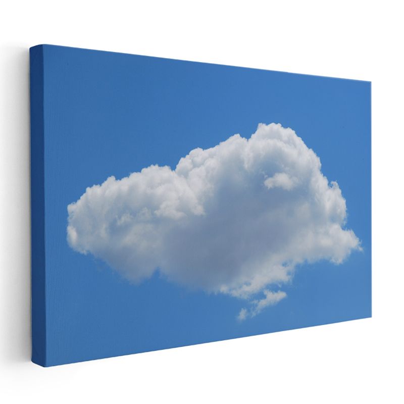 Mavi Gökyüzü Bulutu - Huzur Veren Doğa Manzarası Kanvas Tablo