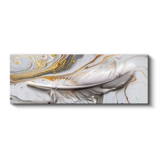 Zarif Tüy - Altın Detaylı Minimalist Sanat Kanvas Tablo