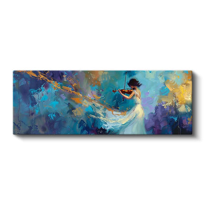 Müziğin Dansı - Keman Çalan Sanatçı Kanvas Tablo
