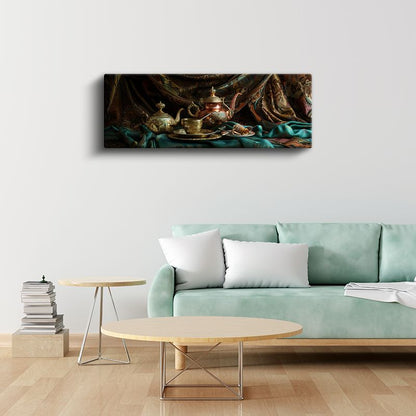 Doğu Esintisi - Geleneksel Çay Servisi Kanvas Tablo