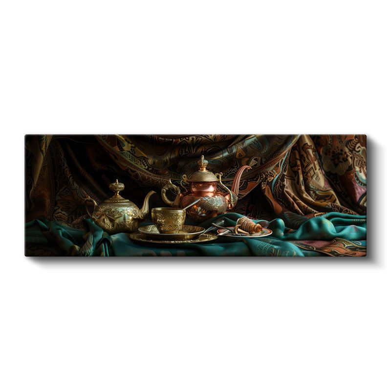 Doğu Esintisi - Geleneksel Çay Servisi Kanvas Tablo