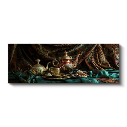 Doğu Esintisi - Geleneksel Çay Servisi Kanvas Tablo