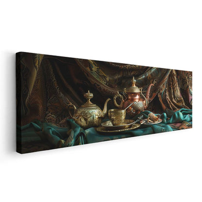 Doğu Esintisi - Geleneksel Çay Servisi Kanvas Tablo