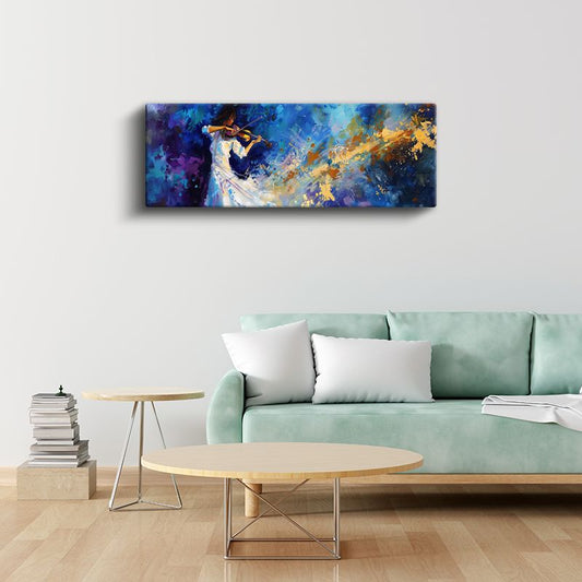 Melodinin Renkleri - Keman Virtüözü Kanvas Tablo