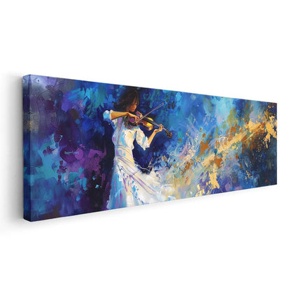Melodinin Renkleri - Keman Virtüözü Kanvas Tablo