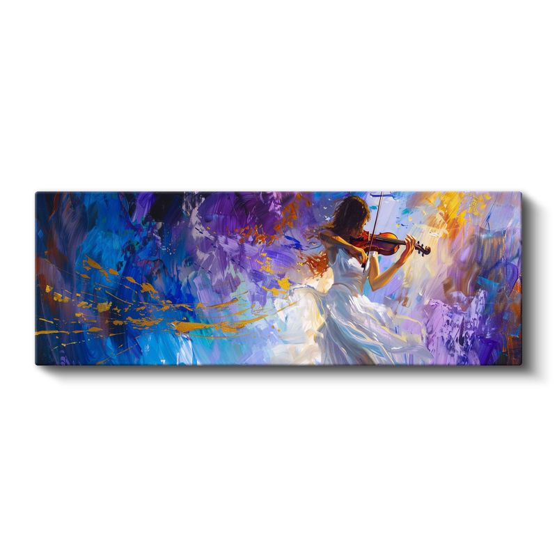 Keman Virtüözü - Renkli Melodiler Kanvas Tablo