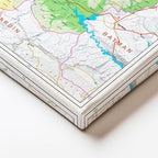 Yatay Kanvas Tablo Diyarbakır Arazi Şekli Harita Tablosu Ev Ofis Duvar Dekoru