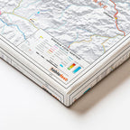 Yatay Kanvas Tablo Giresun Fiziki Yeryüzü Harita Tablosu Ev Ofis Duvar Dekoru