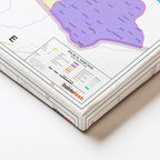 Yatay Kanvas Tablo Kilis İlçe Detaylı Harita Tablosu Ev Ofis Duvar Dekoru