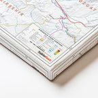 Yatay Kanvas Tablo Kırıkkale Arazi Şekilleri Harita Tablosu Ev Ofis Duvar Dekoru