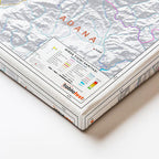 Yatay Kanvas Tablo Niğde Coğrafi Yapı Harita Tablosu Ev Ofis Duvar Dekoru