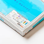 Yatay Kanvas Tablo Tekirdağ Doğal Yüzey Harita Tablosu Ev Ofis Duvar Dekoru