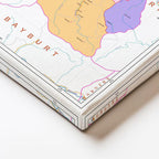 Yatay Kanvas Tablo Trabzon Yerleşim Planı Harita Tablosu Ev Ofis Duvar Dekoru