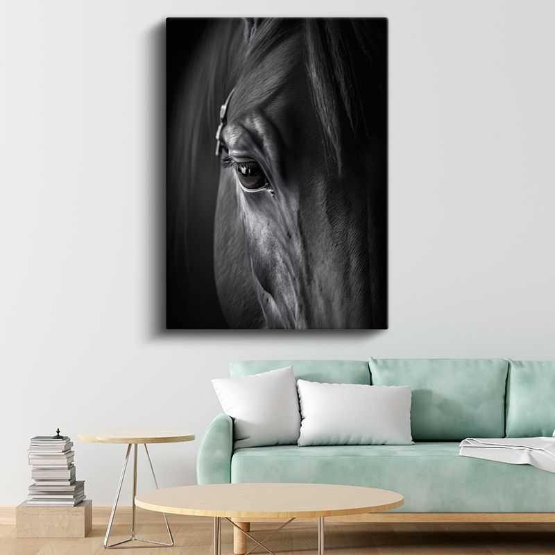 At Detayı - Derin Bakış Kanvas Tablo