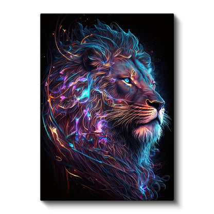 Neon Aslan - Kozmik Yele Kanvas Tablo