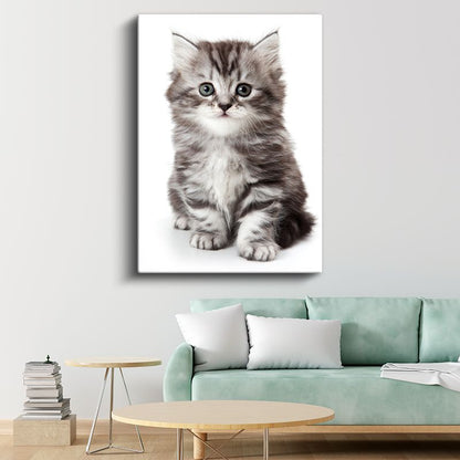 Yavru Kedi - Masum Tatlılık Kanvas Tablo