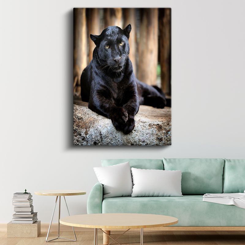 Siyah Panter - Gizemli Bakış Kanvas Tablo