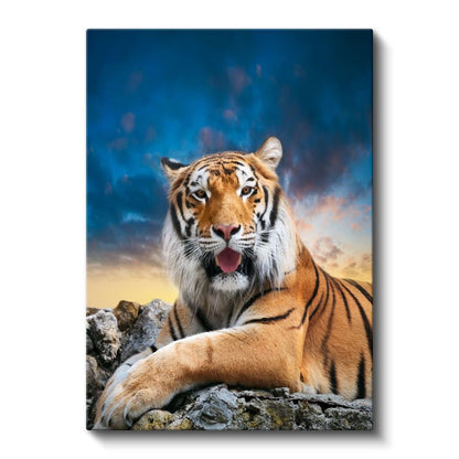 Bengal Kaplanı - Huzurlu Dinleniş Kanvas Tablo