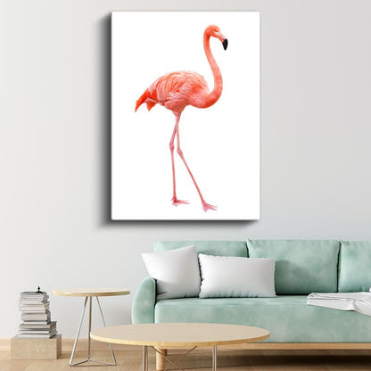 Flamingo - Zarif Duruşlu Pembe Güzellik Kanvas Tablo