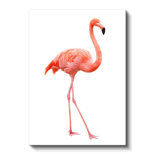 Flamingo - Zarif Duruşlu Pembe Güzellik Kanvas Tablo