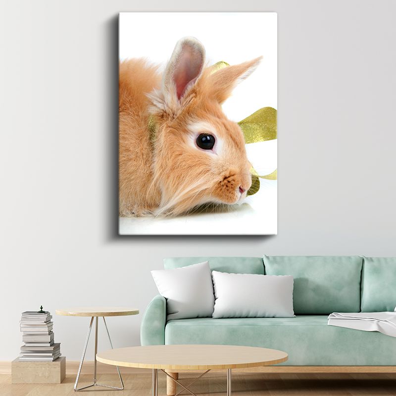 Sevimli Tavşan - Yumuşak Tüylü Minik Dost Kanvas Tablo