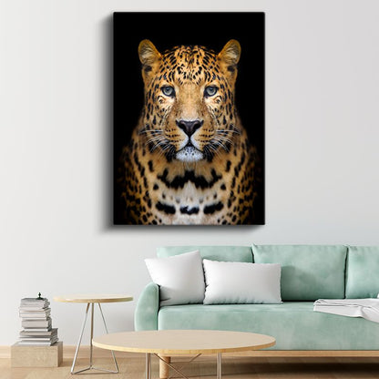 Leopar Portresi - Derin Bakışlı Yırtıcı Kanvas Tablo