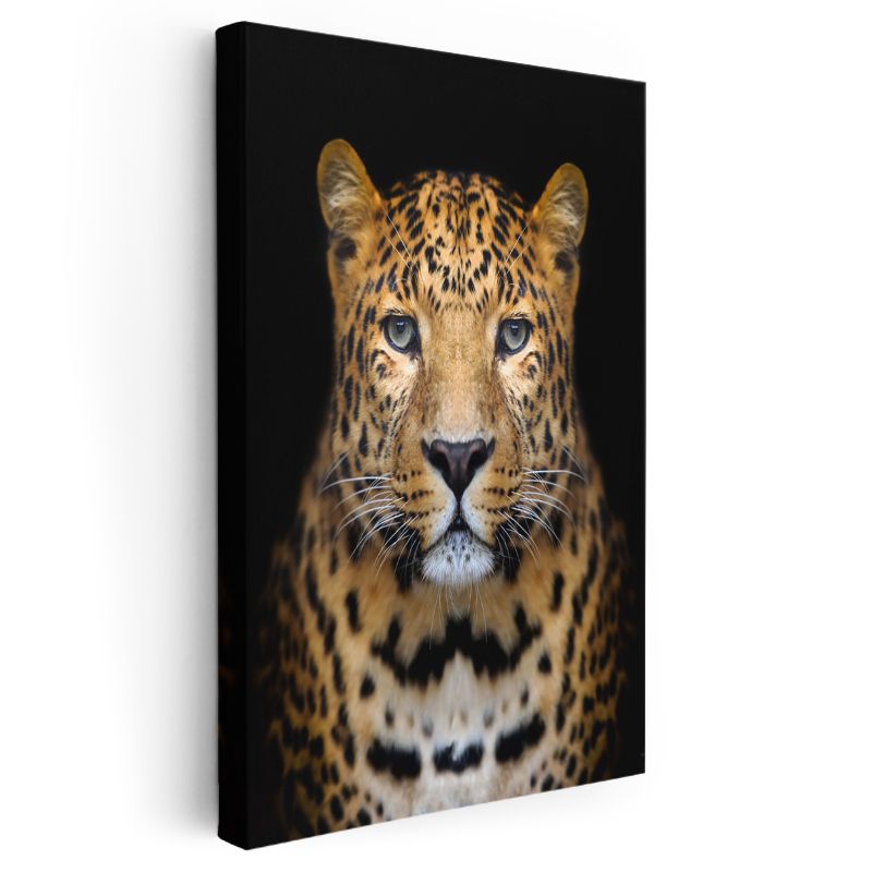 Leopar Portresi - Derin Bakışlı Yırtıcı Kanvas Tablo
