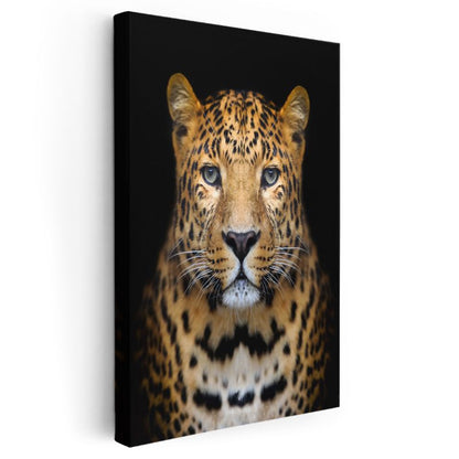Leopar Portresi - Derin Bakışlı Yırtıcı Kanvas Tablo
