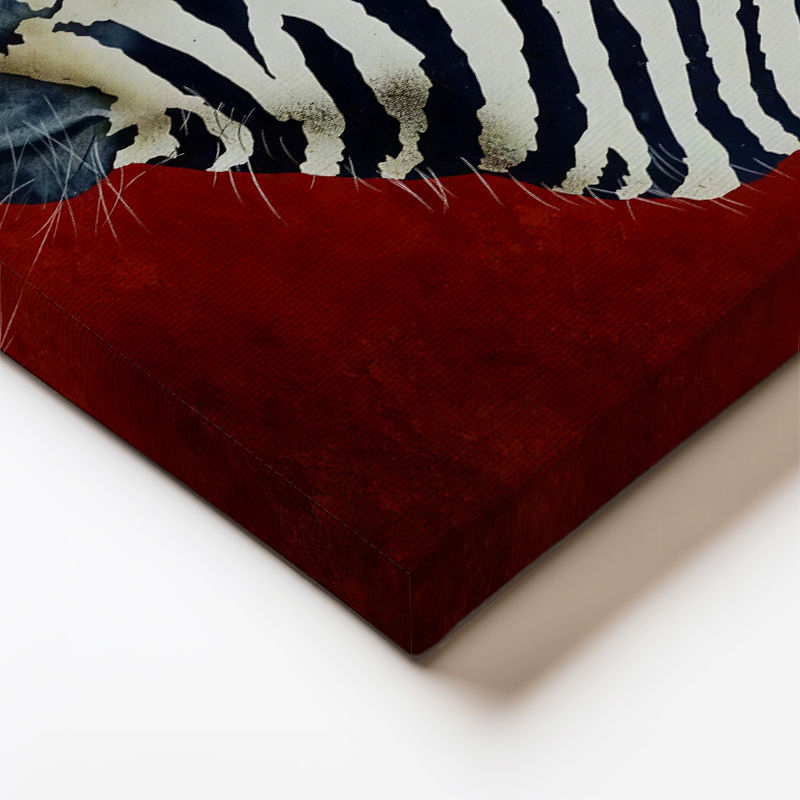 Dikey Kanvas Tablo Doğal Desen Zebra Tablosu Ev Ofis Duvar Dekoru