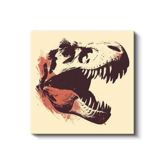 Dinozor Kafatası - Tarih Öncesi Çağın Güçlü Hatırası Kanvas Tablo