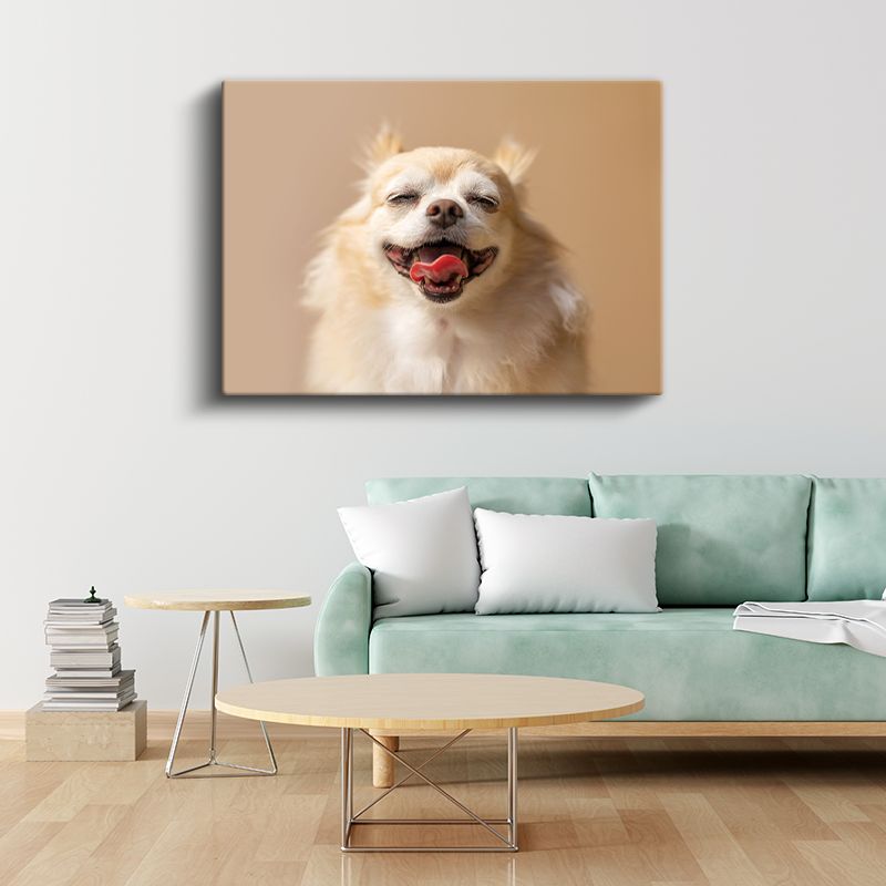 Gülümseyen Chihuahua - Mutlu Anların Sevimli Dostu Kanvas Tablo