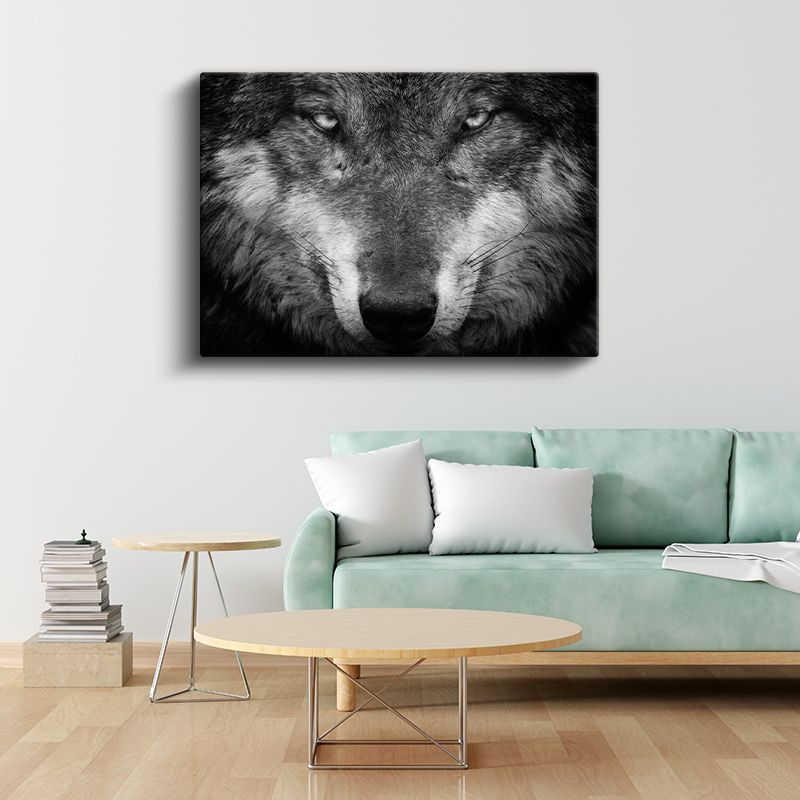 Kararlı Kurt - Hipnotize Eden Bakışlı Yırtıcı Portresi Kanvas Tablo