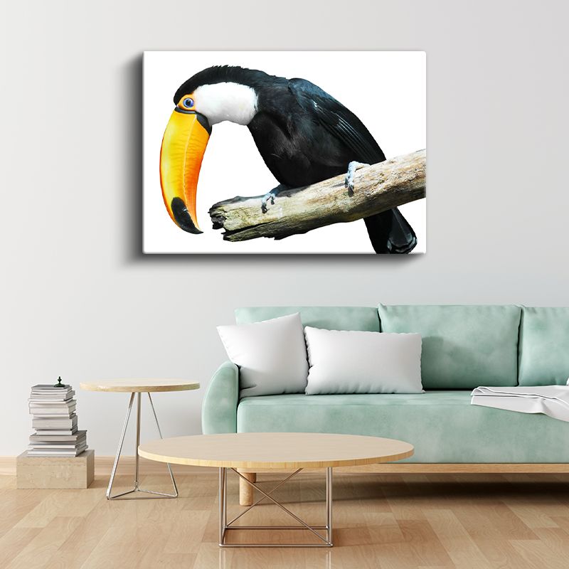 Renkli Tukan - Egzotik Kuş Portresi Kanvas Tablo
