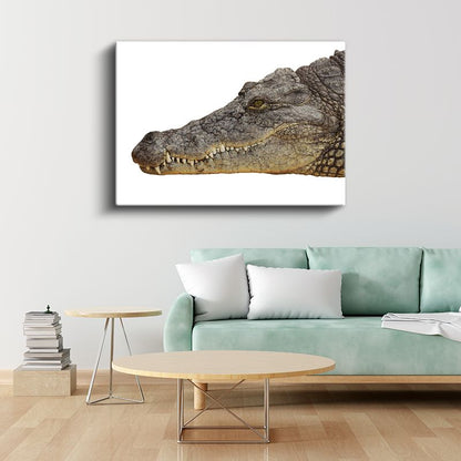 Timsah Portresi - Keskin Dişli Sürüngen Kanvas Tablo