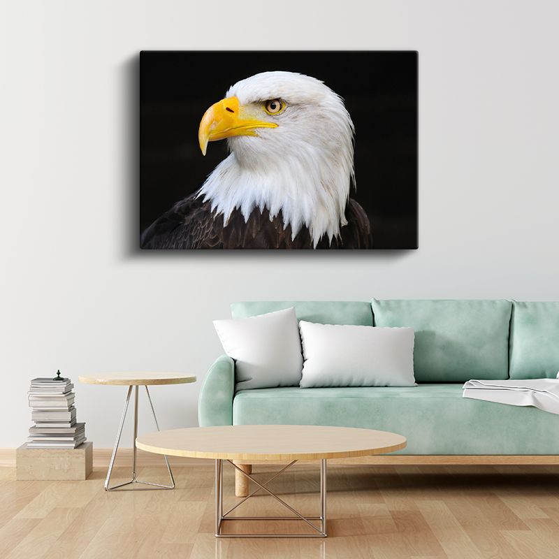 Kel Kartal - Keskin Bakışlı Özgürlük Simgesi Kanvas Tablo