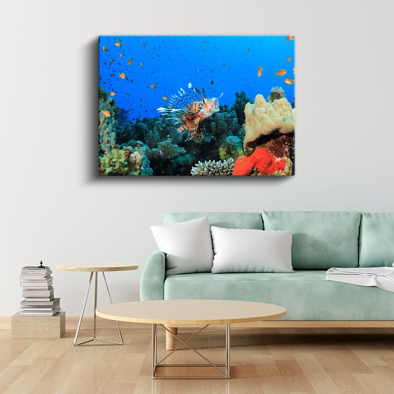 Aslan Balığı - Mercan Resifinin Gösterişli Avcısı Kanvas Tablo