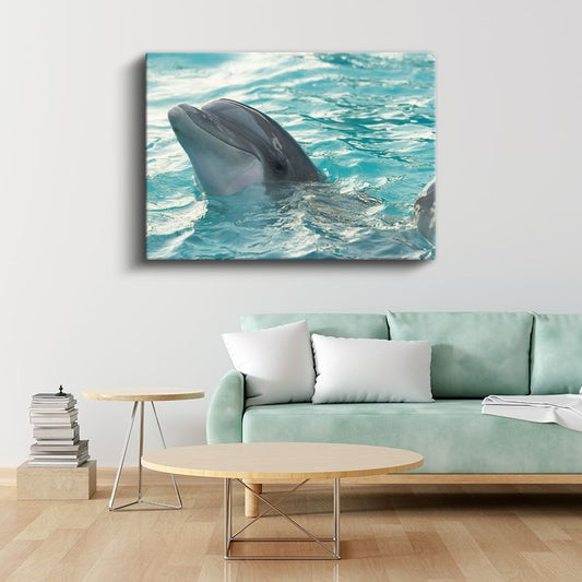 Yunus Portresi - Mavi Sulardaki Gülümseme Kanvas Tablo