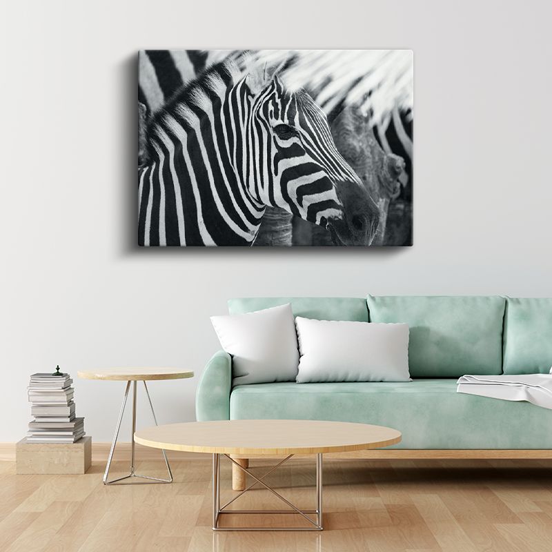 Zebra Deseni - Çizgilerin Mükemmel Uyumu Kanvas Tablo
