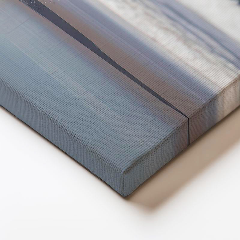 Yatay Kanvas Tablo Kumsal Kenarı Koşan Beyaz At Tablosu Ev Ofis Duvar Dekoru