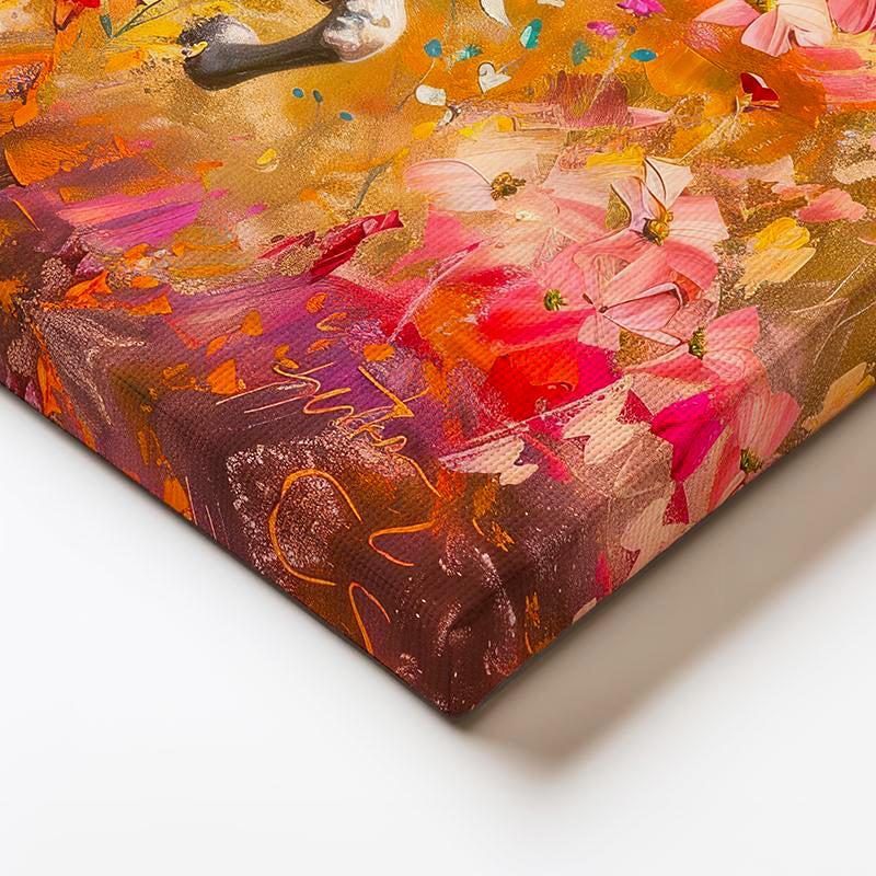 Yatay Kanvas Tablo Sanatsal Çizim Beyaz Atlar At Tablosu Ev Ofis Duvar Dekoru