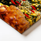 Yatay Kanvas Tablo Sualtı Mercan Resifi Ve Egzotik Balık Tablosu Ev Ofis Duvar Dekoru