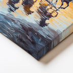 Yatay Kanvas Tablo Yağlı Boya Görünümlü At Sürüsü At Tablosu Ev Ofis Duvar Dekoru