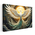 Yatay Kanvas Tablo Mitolojik Figür Anka Kuşu Tablosu Ev Ofis Duvar Dekoru