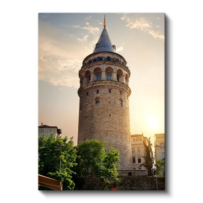 Galata Kulesi - Tarihi İstanbul Silueti Kanvas Tablo