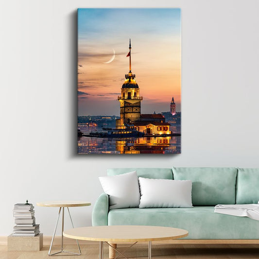 Kız Kulesi - İstanbul'un İncisi Kanvas Tablo