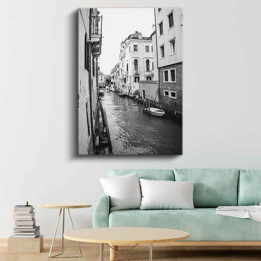 Venedik Kanalları - Nostaljik Sokaklar Kanvas Tablo
