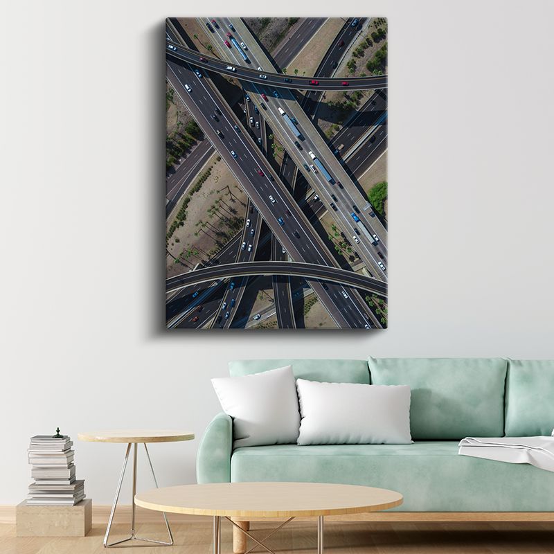 Modern Kavşak - Şehir Mühendisliği Kanvas Tablo